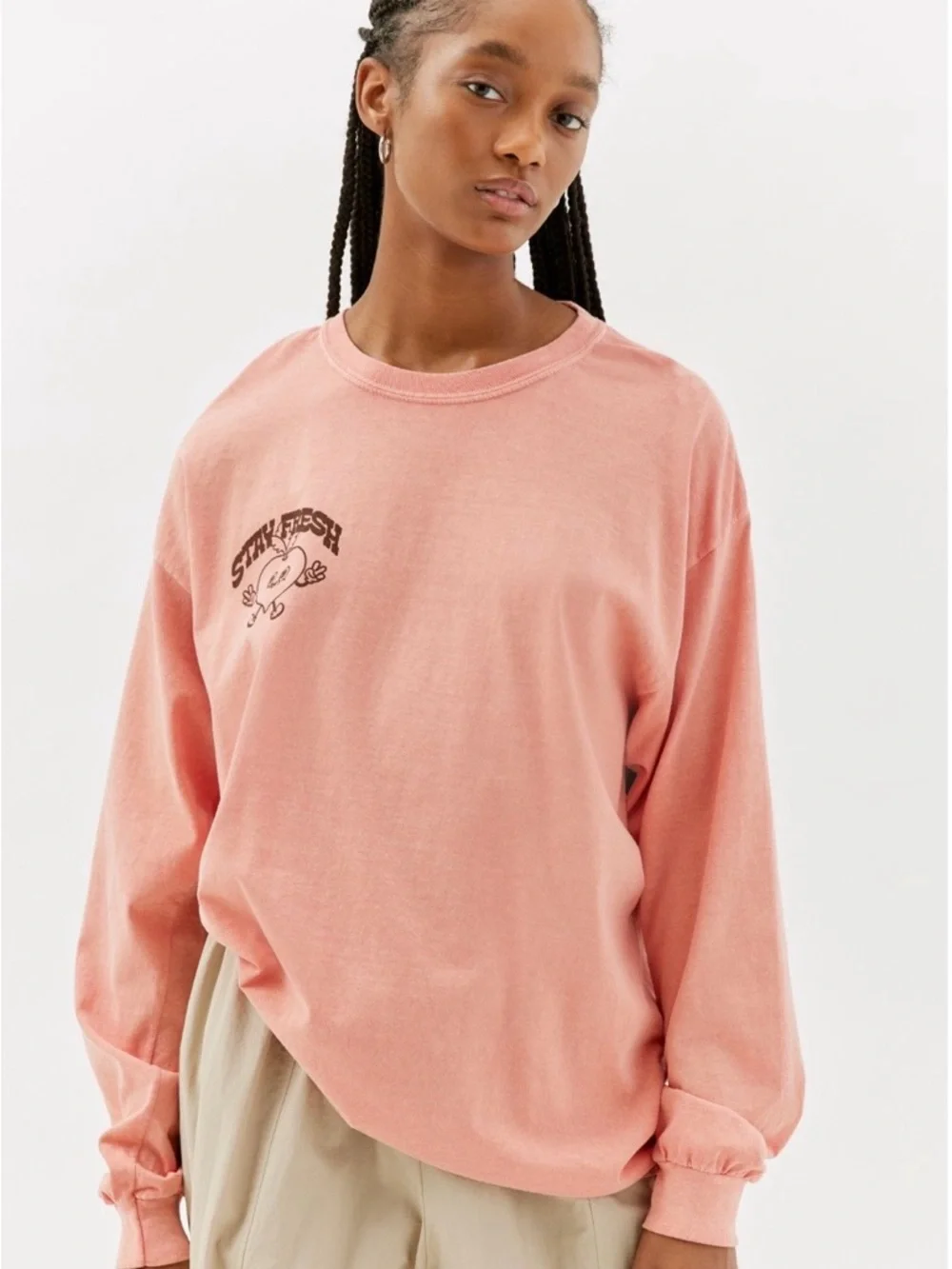 Urban Outfitters stay fresh oversize, long sleeve tee vintage - Picture 2 of 6